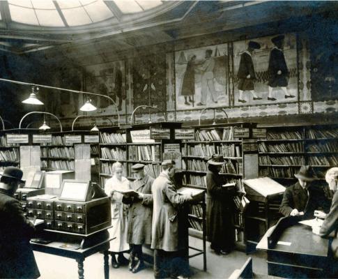 Bücherhallen Hamburg, historische Aufnahme