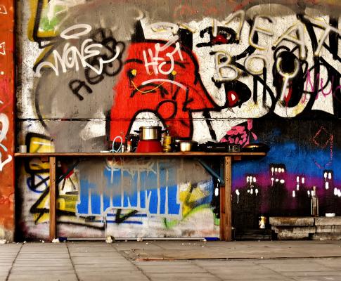 Next Generation Social, Programm Slider 2, Graffitiwand